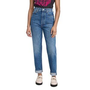 NWT Mother Superior Tune Up Hover Cuff in Hit The Ground Running Rigid Jeans 30